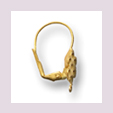 Earring for crystal chatons
