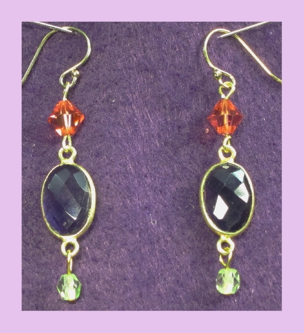 Ohrring mit echtem Stein