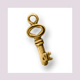 Schlüssel altgold